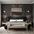Meridian Furniture Rigby Black Boucle Fabric King Bed