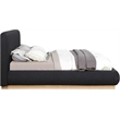 Meridian Furniture Rigby Black Boucle Fabric Queen Bed