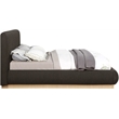 Meridian Furniture Rigby Brown Boucle Fabric Queen Bed