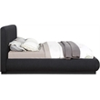 Meridian Furniture Rigby Black Boucle Fabric Queen Bed
