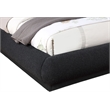 Meridian Furniture Rigby Black Boucle Fabric Queen Bed