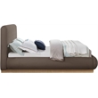 Meridian Furniture Rigby Brown Linen Textured Fabric King Bed