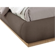 Meridian Furniture Rigby Brown Linen Textured Fabric King Bed