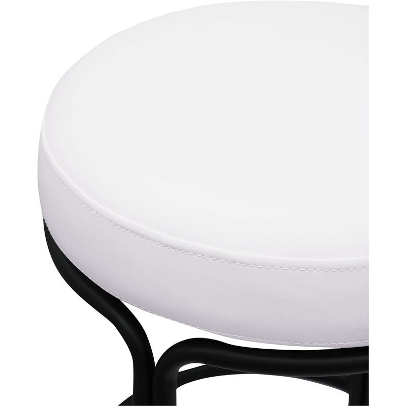 Meridian Furniture Madison Cream Vegan Leather Counter Stool (Set of 2)