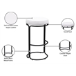 Meridian Furniture Madison Cream Vegan Leather Bar Stool (Set of 2)