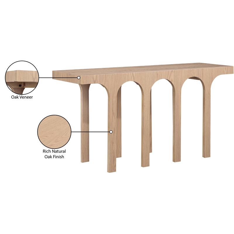 Meridian Furniture Westfield Natural Console Table