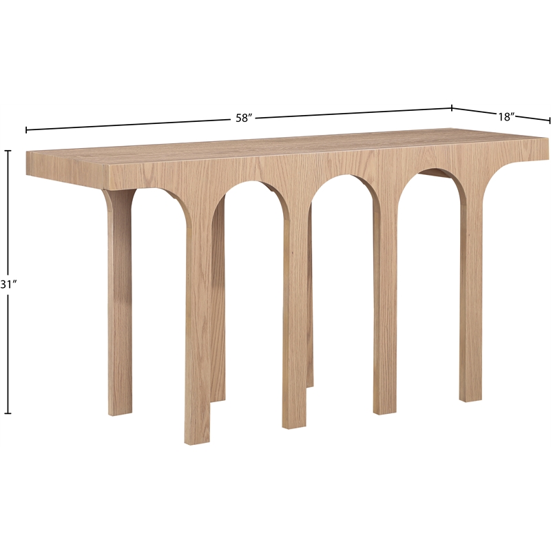 Meridian Furniture Westfield Natural Console Table