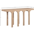 Meridian Furniture Westfield Natural Console Table