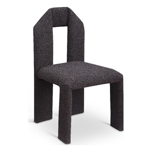 Meridian Furniture Bennett Brown Boucle Fabric Dining Chair (Set of 2)