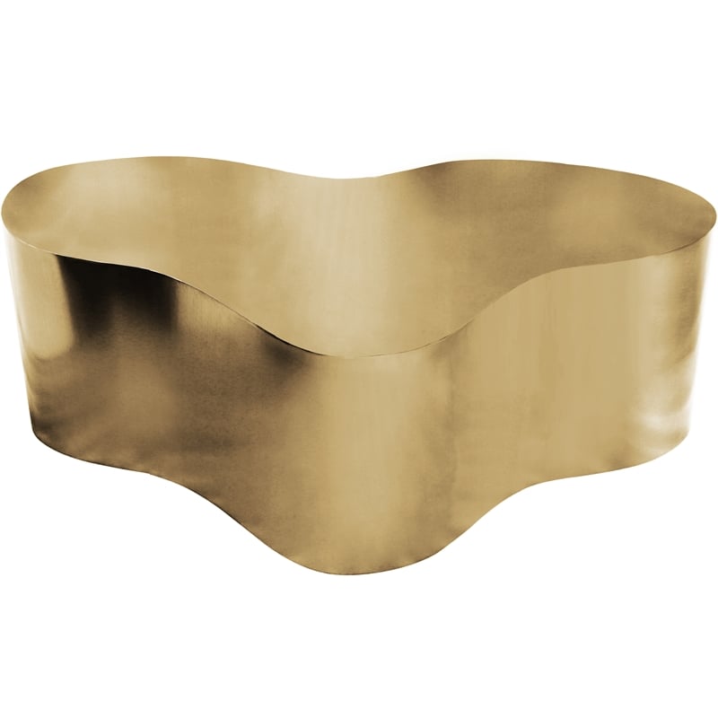 Meridian Furniture Tevere Gold Coffee Table