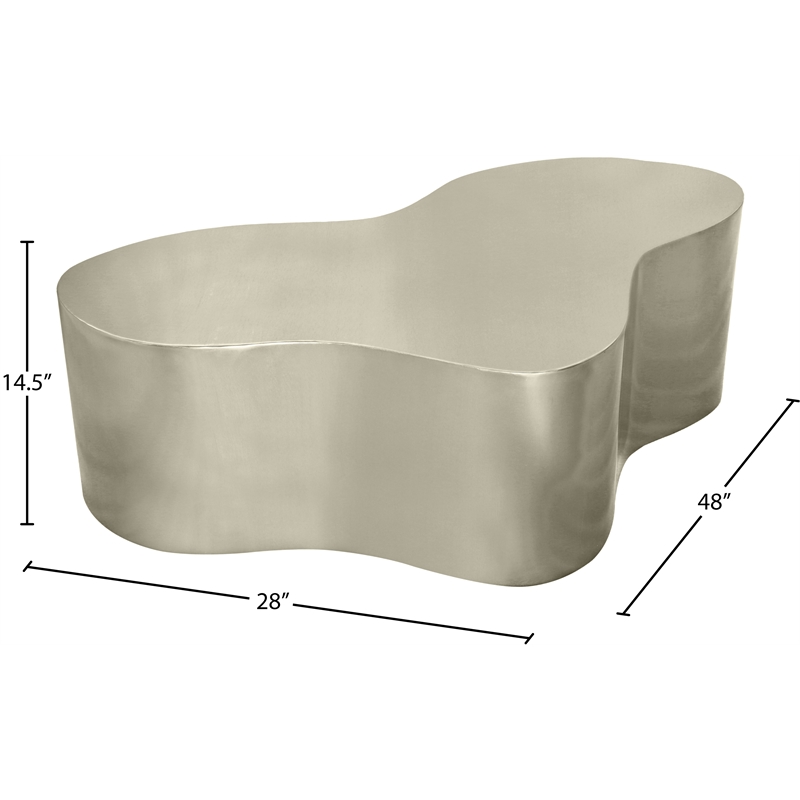 Meridian Furniture Tevere Silver Coffee Table