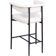 Meridian Furniture Malin Cream Vegan Leather Counter Stool (Set of 2)