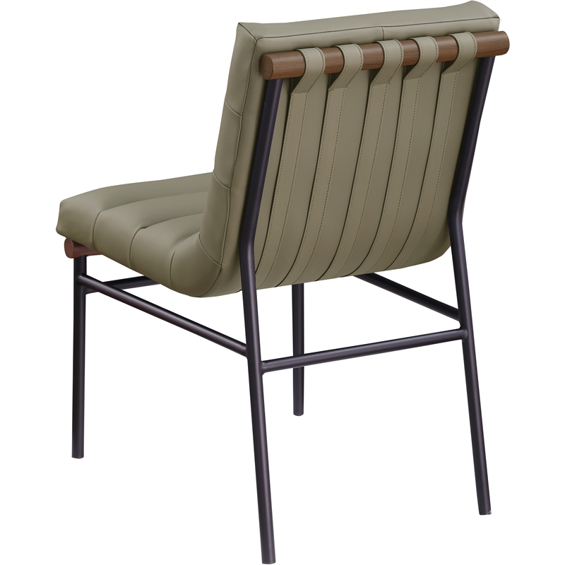 Meridian Furniture Burke Olive Vegan Leather Dining Chair (Set of 2)