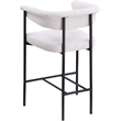 Meridian Furniture Malin Cream Boucle Fabric Counter Stool (Set of 2)