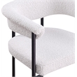 Meridian Furniture Malin Cream Boucle Fabric Counter Stool (Set of 2)