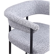 Meridian Furniture Malin Grey Boucle Fabric Counter Stool (Set of 2)
