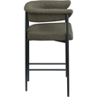 Meridian Furniture Malin Olive Boucle Fabric Counter Stool (Set of 2)