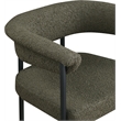 Meridian Furniture Malin Olive Boucle Fabric Counter Stool (Set of 2)