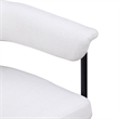Meridian Furniture Malin Cream Linen Textured Fabric Dining Chair (Set of 2)