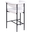 Meridian Furniture Malin Cream Linen Textured Fabric Counter Stool (Set of 2)