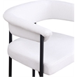 Meridian Furniture Malin Cream Linen Textured Fabric Counter Stool (Set of 2)