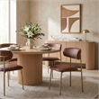 Meridian Furniture Lupita Brown Vegan Leather Dining Chair (Set of 2)
