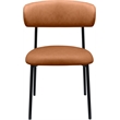 Meridian Furniture Lupita Cognac Vegan Leather Dining Chair (Set of 2)