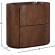 Meridian Furniture Everett Brown Night Stand