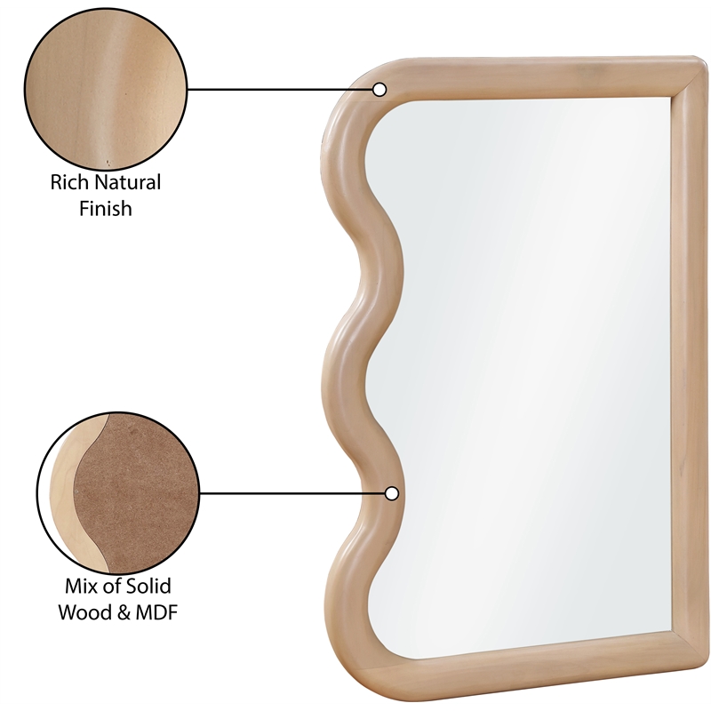 Meridian Furniture Winnie Natural Mirror