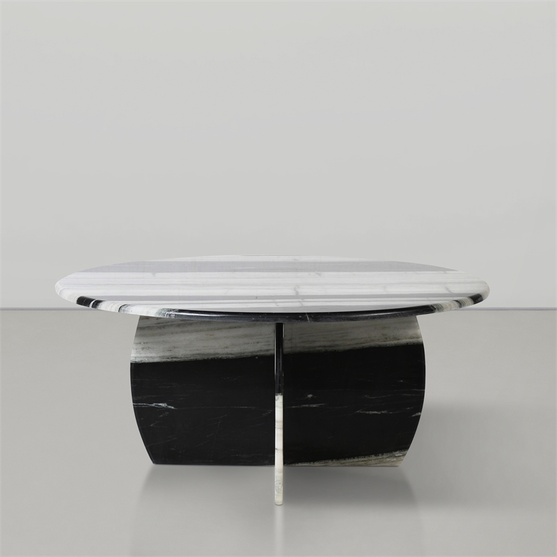 Meridian Furniture Formentera Panda Marble Coffee Table