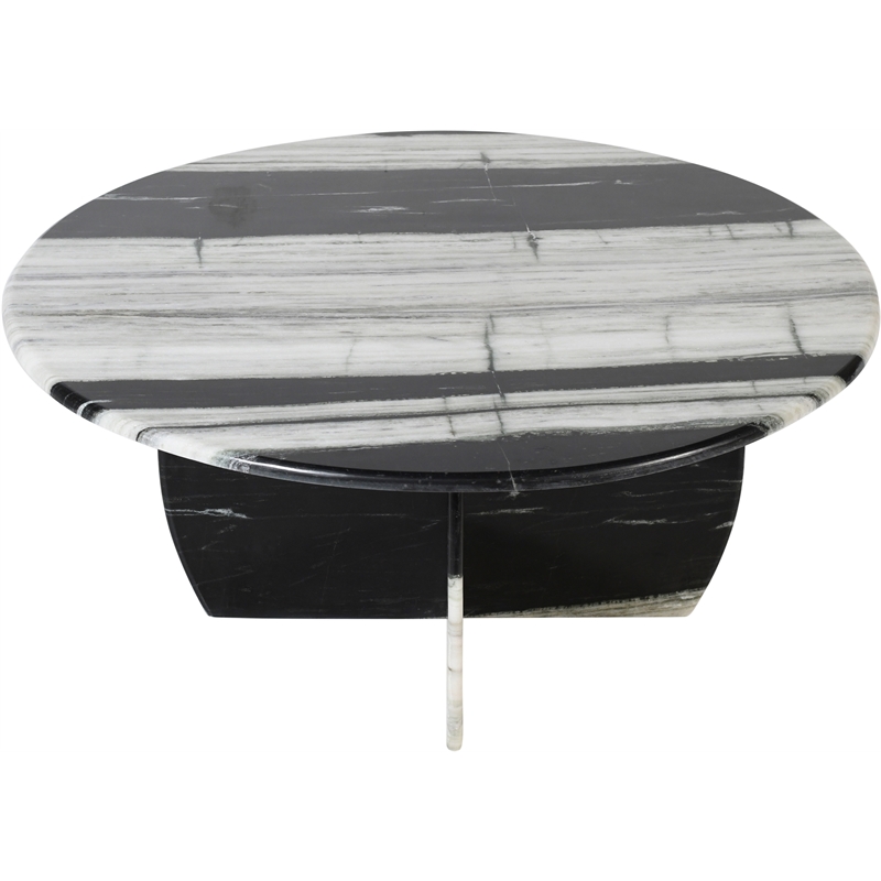 Meridian Furniture Formentera Panda Marble Coffee Table