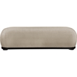 Meridian Furniture Calum Beige Chenille Fabric Bench
