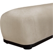 Meridian Furniture Calum Beige Chenille Fabric Bench