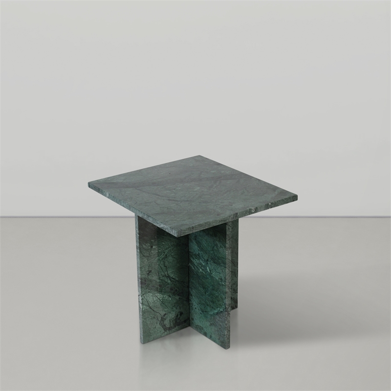 Meridian Furniture Verona Green Marble End Table