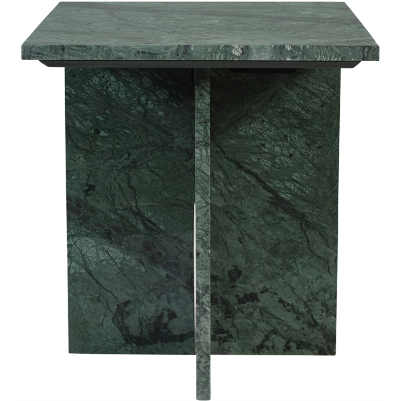 Meridian Furniture Verona Green Marble End Table