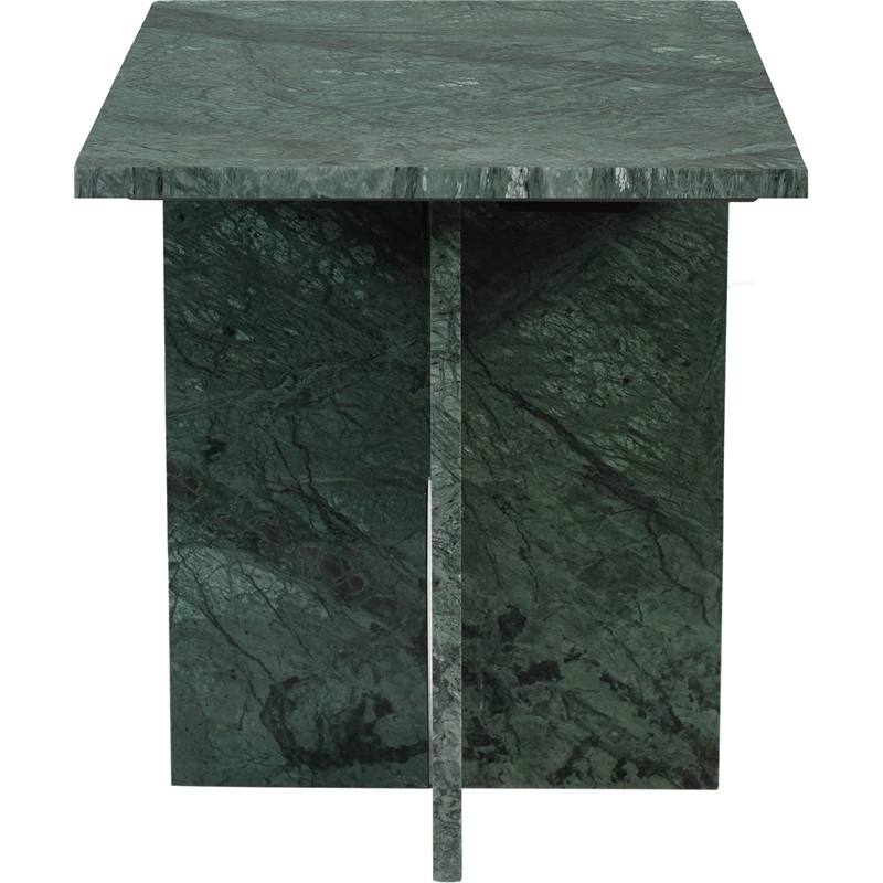 Meridian Furniture Verona Green Marble End Table
