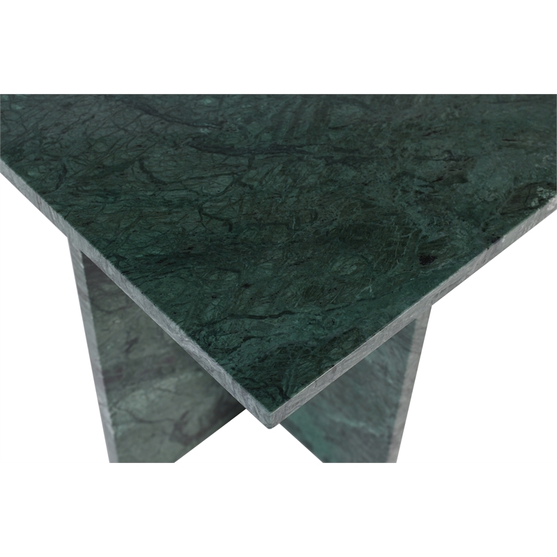 Meridian Furniture Verona Green Marble End Table