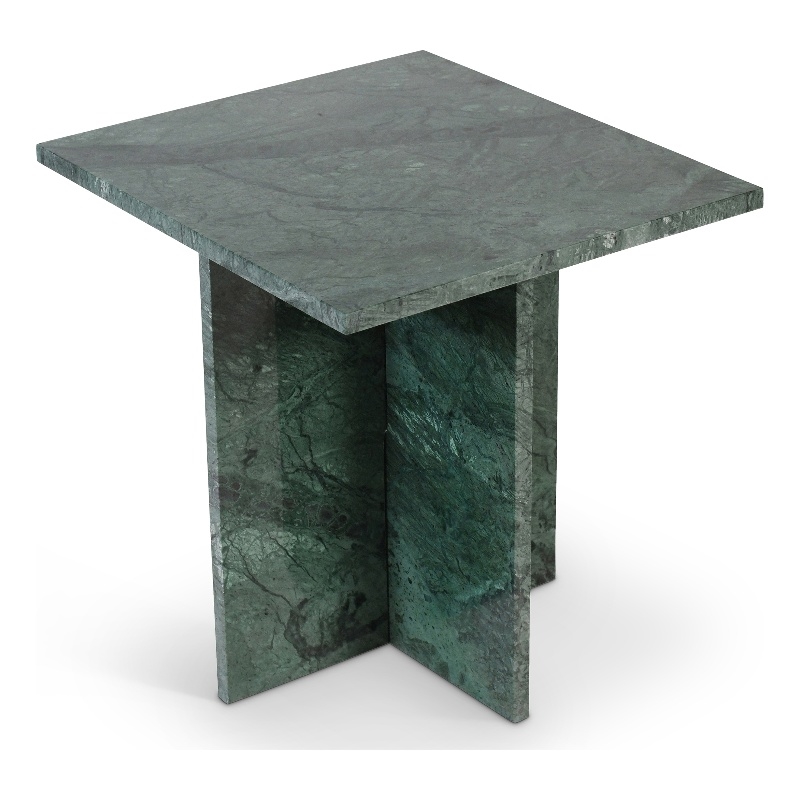 Meridian Furniture Verona Green Marble End Table