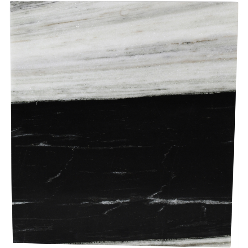 Meridian Furniture Verona Panda Marble End Table