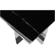 Meridian Furniture Verona Panda Marble End Table