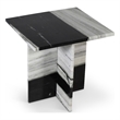 Meridian Furniture Verona Panda Marble End Table