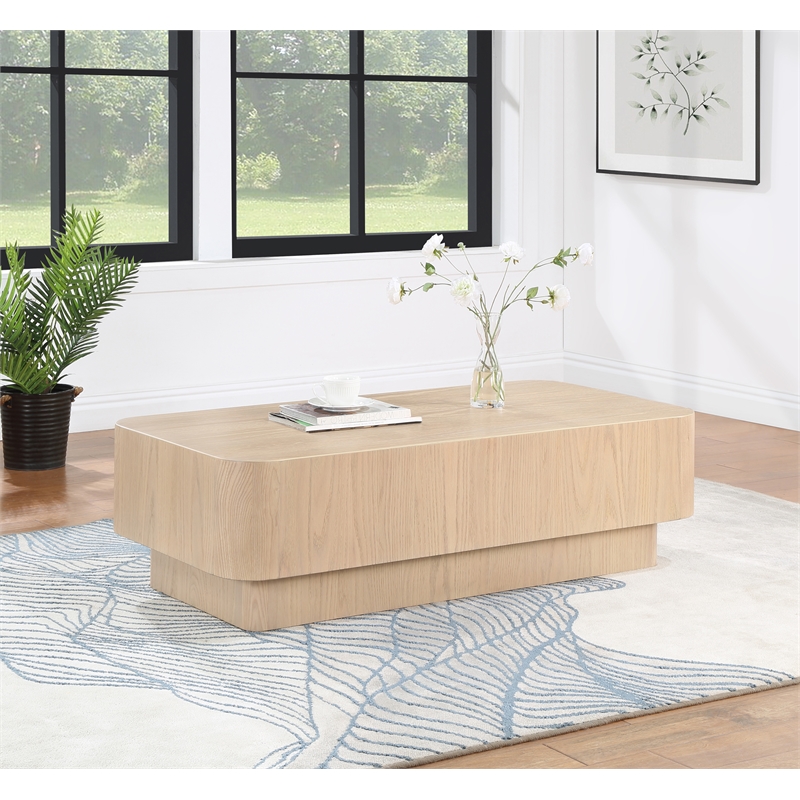 Meridian Furniture Oakmont Natural Oak Veneer Coffee Table