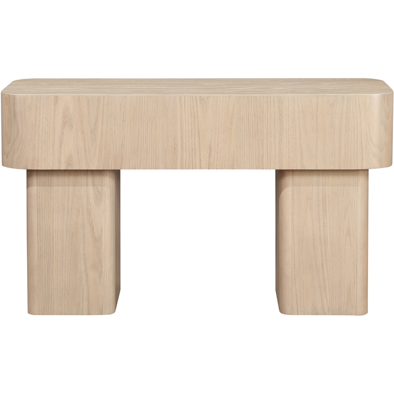 Meridian Furniture Oakmont Natural Oak Veneer Console Table