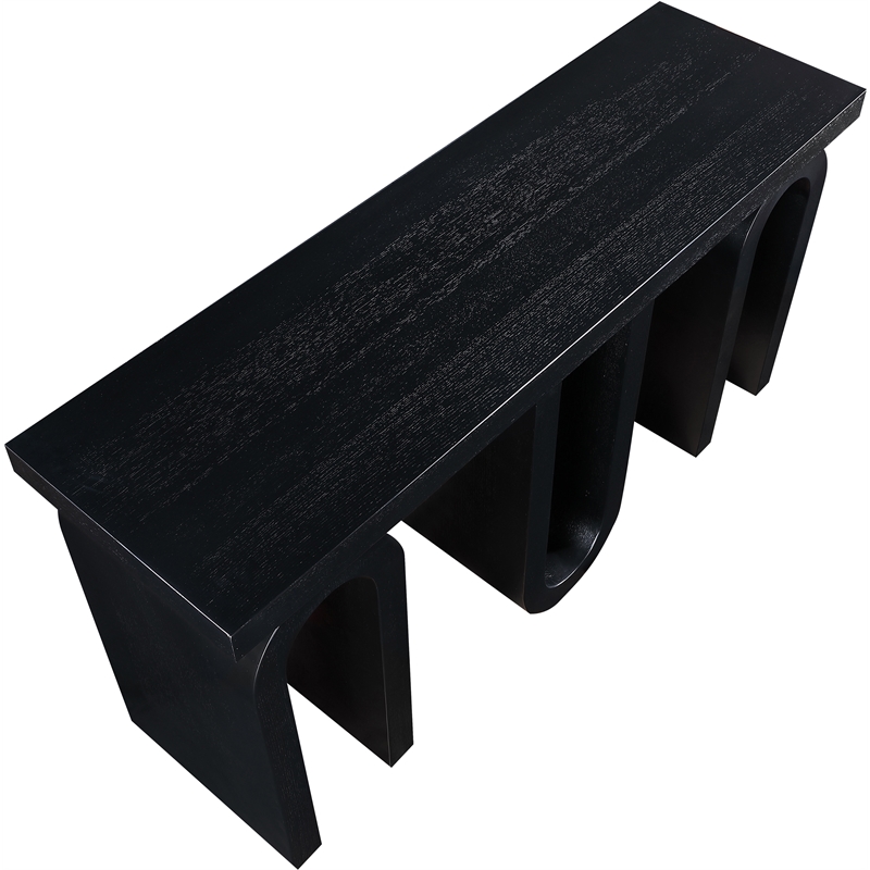 Meridian Furniture Westbourne Black Oak Veneer Console Table