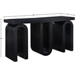 Meridian Furniture Westbourne Black Oak Veneer Console Table