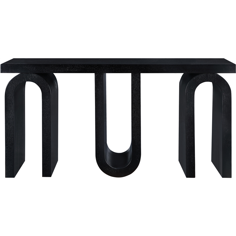 Meridian Furniture Westbourne Black Oak Veneer Console Table