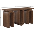 Meridian Furniture Westbourne Brown Oak Veneer Console Table