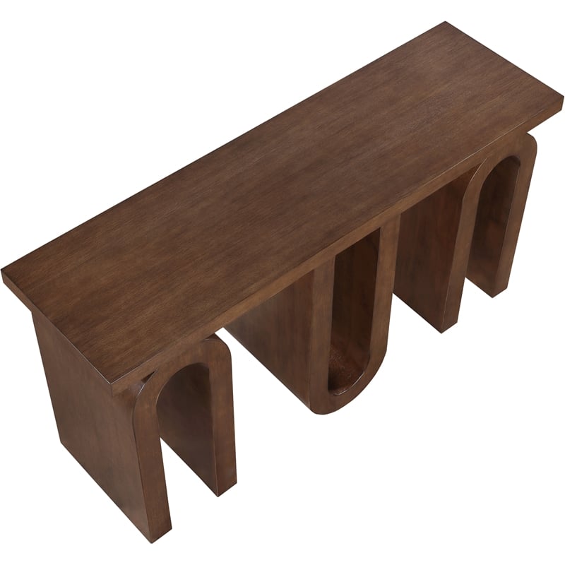 Meridian Furniture Westbourne Brown Oak Veneer Console Table