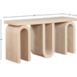 Meridian Furniture Westbourne Natural Oak Veneer Console Table