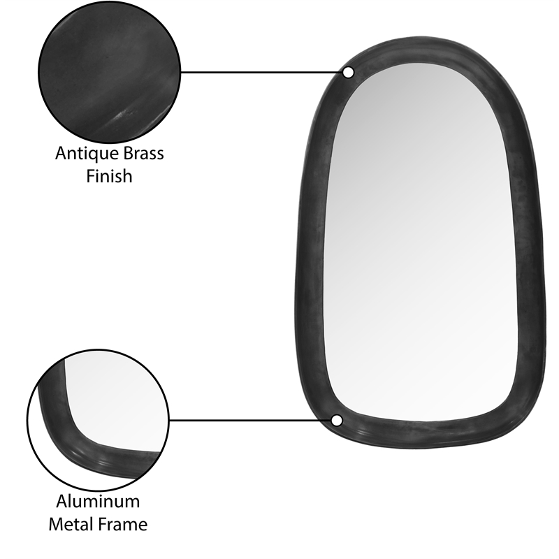 Meridian Furniture Auberge Black Mirror